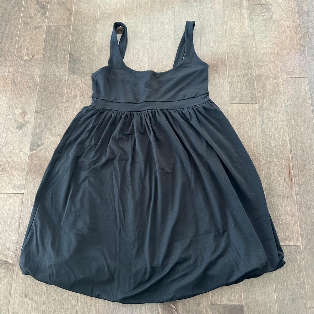 Susana Monaco‎ Womens Babydoll Bubble Hem Mini Dress Flirty Party Black M